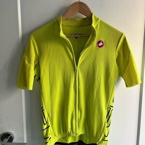 Castelli Neon Yellow Cycling Jersey